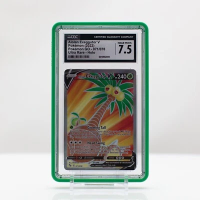 Pokémon Alolan Exeggutor V Holo #71 Ultra Rare Pokemon GO 2022 - CGC 7.5 - Image 1 of 4