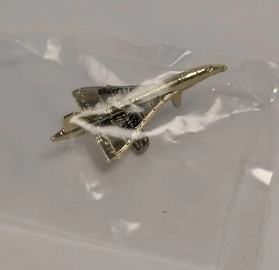 1990's Galoob Micro Machines Promotional Gold Chrome Concord Jet Plane Sealed - Image 1 of 2