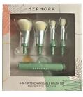 Sephora 4 in 1 Interchangeable Brush Set - Synthetic Vegan Bristles *Box Damage