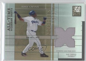2003 Donruss Elite All-Time Career Best Materials /400 Tony Gwynn #AT-24 HOF