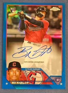 2023 Topps Chrome Bo Naylor True Blue Rookie #/150 Autographed AC-BN - Picture 1 of 3