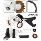 Electric Bike Conversion Kit with 24V 250W DC Motor Freewheel For 16