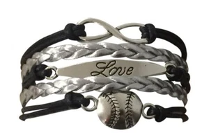 Pulsera de béisbol o brazalete de softbol - joyería de béisbol para niñas - Imagen 1 de 1