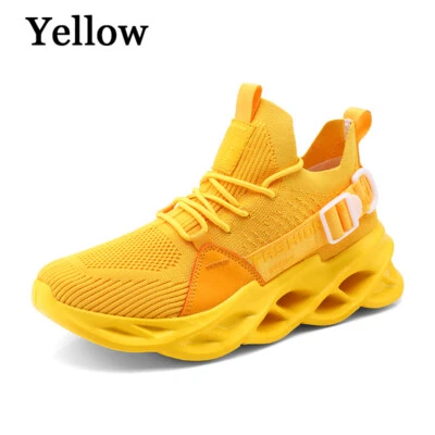 Men's Blade Sole Sports Shoes Fluorescent Sneakers Non-slip Athletic Shoes - Image 1 of 4