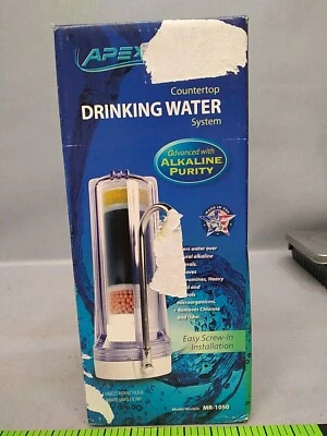 APEX MR-1050 Countertop Water Filter 5 Stage Alkaline pH Reduces Chlorine Clear - Image 1 of 4