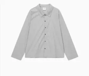$65 Calvin Klein Men's Sleepwear Cotton Lounge Shirt, Grey Heather, Sz M - Picture 1 of 5