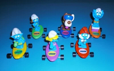 Hardees 1990 - Los Pitufos Pitufos - Juego completo de 6 Foto 1 de 4