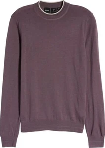 HUGO BOSS Tipped Crewneck Performance Sweater in Wool - Size M - Picture 1 of 18
