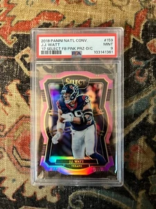 J.J. Watt 2017 Panini Select 18' Convegno Nazionale ROSA /4 PSA 9 Mint - Foto 1 di 2