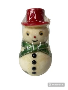 Vintage Kameyama Christmas Snowman Novelty Candle New Old Stock Still Packaged - Picture 1 of 7
