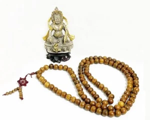 108 duftende buddhistische Mala Gebetsperlen mit Gravuren - Bild 1 von 16