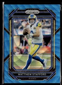 2022 Panini Prizm Blue Wave Matthew Stafford /199 Los Angeles Rams #159 - Picture 1 of 2