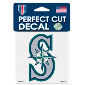 SEATTLE MARINERS LOGO CUT DECAL 4"X4" FOR CAR WINDOWS LAPTOP COVERS - Picture 1 of 1