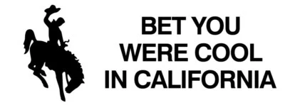 Adesivo legal Wyoming Wyoming/Califórnia Wyoming - Imagem 1 de 3