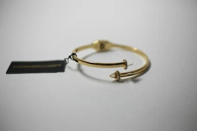 Brazalete con bisagra de bellota tono dorado Rebecca Minkoff precio de venta sugerido por el fabricante 78 USD nuevo Foto 1 de 4