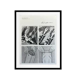 Estampado firmado de Roy Lichtenstein - pan en bolsa o parte inferior, edición limitada, arte pop - Imagen 1 de 7