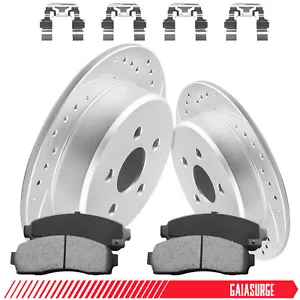 296mm Front Disc Rotors + Brake Pads For Saturn Vue 2002-2007 Chevrolet Equinox - Picture 1 of 15