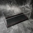 New Acrylic Display case show case With black PU Leather Base For 1/18 Car Model