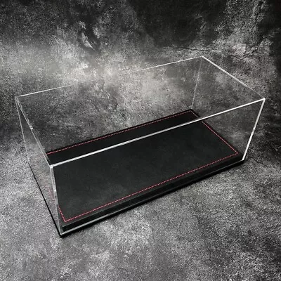 New Acrylic Display case show case With black PU Leather Base For 1/18 Car Model - Image 1 of 4