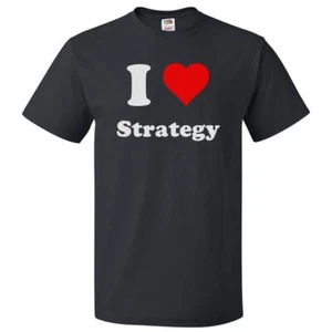 Maglietta I Love Strategy I Heart Strategy - Foto 1 di 2