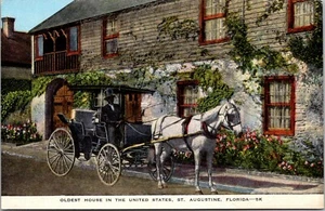 Oldest House in the United States St. Augustine Florida Postcard - Picture 1 of 2