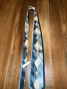 Stacy Adams Necktie Hand Made New With Tags Black Art Deco Vibe Silk - Picture 1 of 8