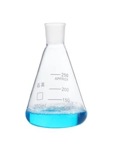 Quartz Erlenmeyer Flask 25ml-2000ml Conical Lab Glassware Chemistry Gear - Picture 1 of 6