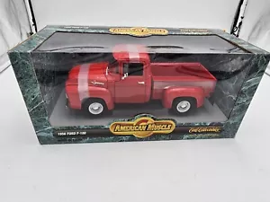 Ertl 1/18 1956 Ford F-100 Pick-Up Camion F100 Rosso #7771 Sigillato Americano - Foto 1 di 8