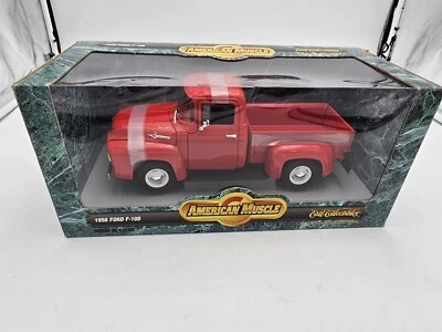 Ertl 1/18 1956 Ford F-100 Pick-Up Camion F100 Rosso #7771 Sigillato Americano - Immagine 1 di 4