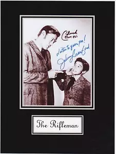 THE RIFLEMAN 8x10 REPRINT PHOTO & REPRINT AUTOGRAPH ON GLOSSY PHOTO PAPER - Picture 1 of 1