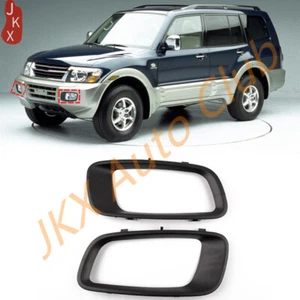 For MITSUBISHI Pajero MONTERO MK3 00-2003 2PCS Fog Light Cover Lamp Frame Trim e - Picture 1 of 9