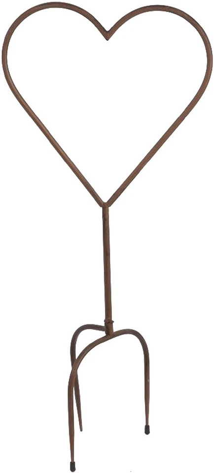 Heaven Sends Love Heart Shaped Metal Garden Stake Rustic New Home Gift Idea - Image 1 of 1