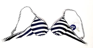 eleMar Damen Bikini Frauen Top Oberteil weiß-blau Bügel gestreift Cup B Gr. 40 - Bild 1 von 2