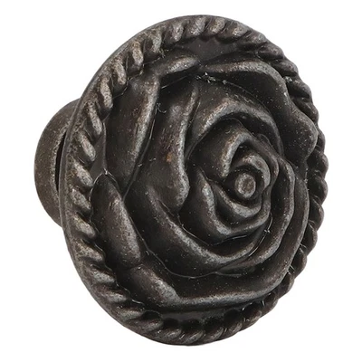 10pcs Vintage Rose Cabinet Knobs Elegant Flower Drawer Handles For Closets - Image 1 of 4