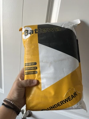 Ropa interior lavable Battewa incontinencia 5 pares hombres negra 6xl Foto 1 de 2