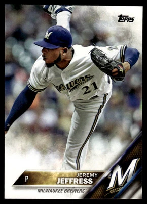 2016 Topps #544 Jeremy Jeffress - Image 1 of 2