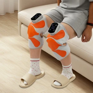 Heating and Vibrating Knee Massager made of premium materials Gray, Orange - Picture 1 of 10