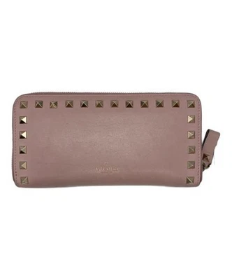 Carteira VALENTINO Rockstud com zíper rosa PR・L・645・BOL・2 - Imagem 1 de 4