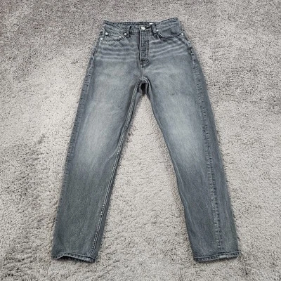Rag Bone Jeans Women 25 Gray Barrel Leg Relaxed High Rise Denim USA Rachel 24x27 - Image 1 of 4