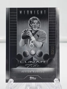 2024 Peyton Manning Topps Midnight Lunar Tide 1/20 - First Print -Denver Broncos - Picture 1 of 12