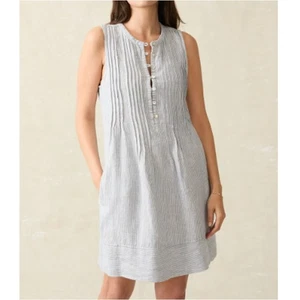 Abito Isha Faherty blu mini righe XL - Foto 1 di 13