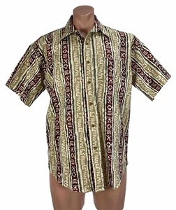Vintage CHAPS Polo by Ralph Lauren Men's Size Medium Hawaiian Tribal Aztec - Picture 1 of 8