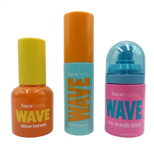 Face Facts WAVE Glow Surge Skincare Gift Set Hydrating Cream Serum Mist Vegan - Picture 1 of 3