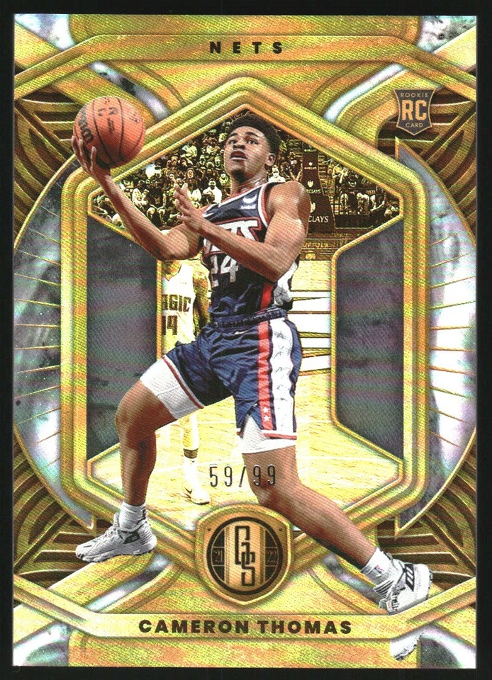 2021-22 Panini Chronicles #593 Cameron Thomas Gold Standard /99 - Image 1 of 2