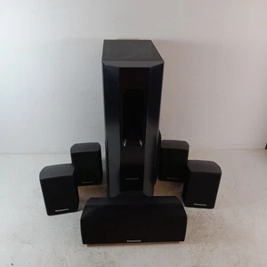 Panasonic SB-HW460 Subwoofer, SB-HC470 Center Lautsprecher HF470 Surround Lautsprecher - Bild 1 von 14