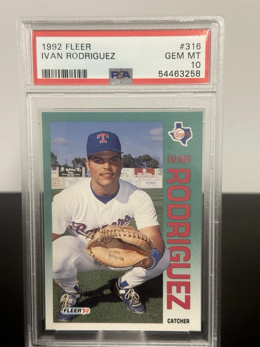 Ivan Rodriguez 10 Graded Baseball Sports Trading Cards