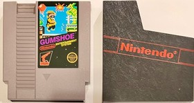 Gumshoe (Nintendo NES, 1986) Authentic 5 Screw Cart Only + Black Nintendo Sleeve