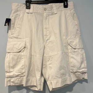 Polo Ralph Lauren Cargo Short Herren 34 khaki 10,5" Gellar klassische Passform cremeweiß - Bild 1 von 13