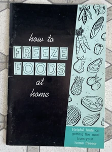 Folleto de colección Cómo congelar alimentos en casa libro guía de almacenamiento de congelación - Imagen 1 de 6