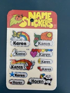 Vintage prismatische "Karen" Namensaufkleber Aufkleber Spezialitäten brandneu versiegelt - Bild 1 von 3